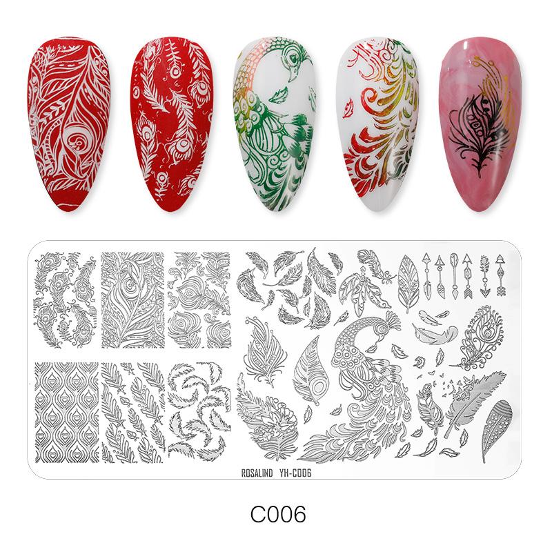 ROSALIND Gel Polish Stamping Paint Hybrid Lacquer Uv Nail Polishes Nail Art Manicure Stamping Plate