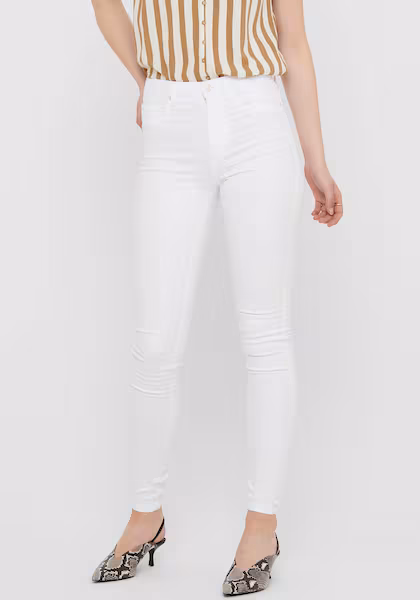 Only skinny jean in white White
