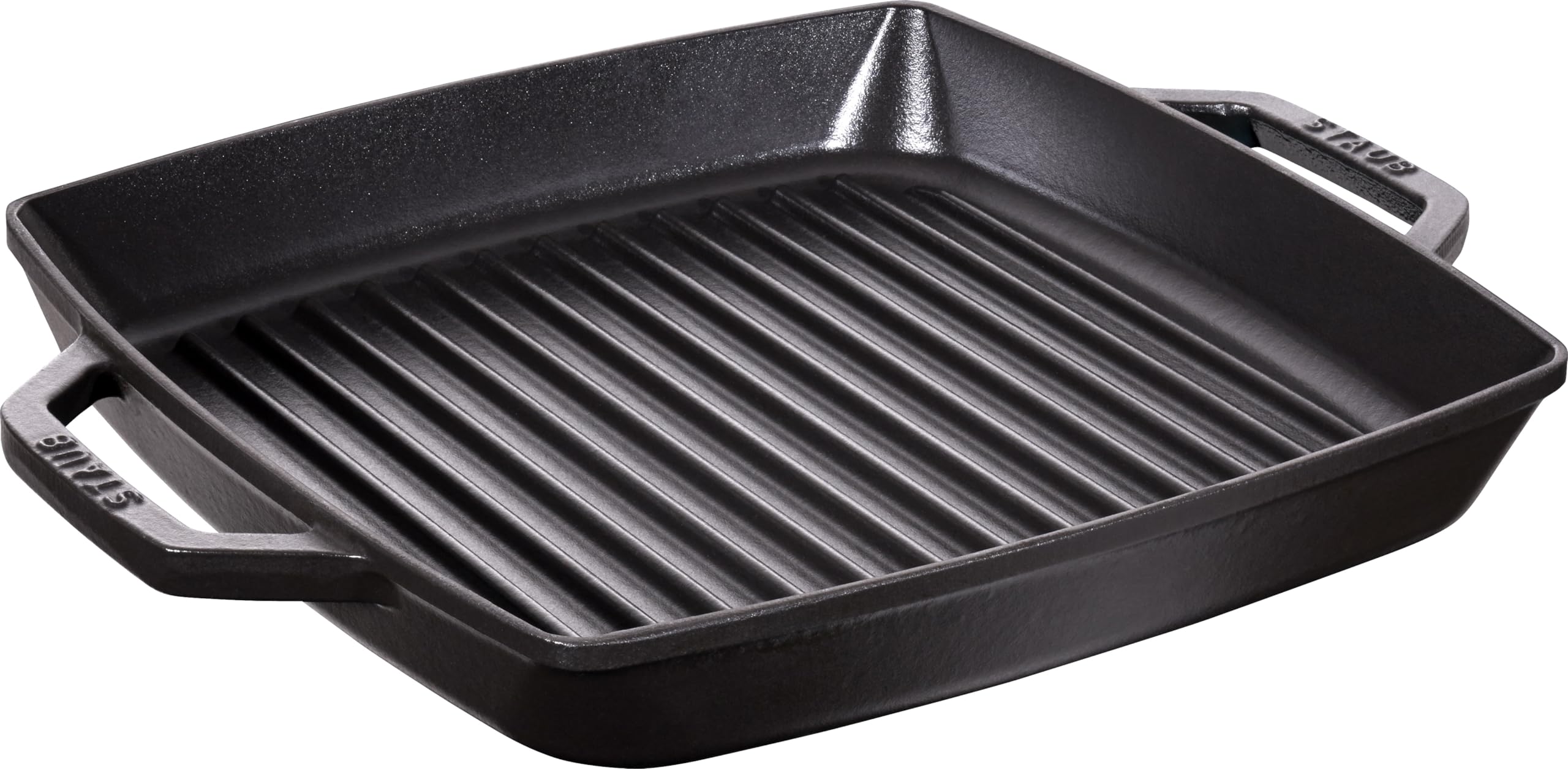 STAUB - Double Handle Square Grill - 28cm - Black