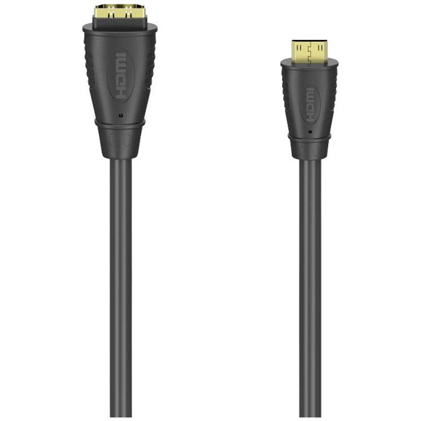 Hama Micro HDMI to HDMI Adapter with Ethernet - 0.1 m