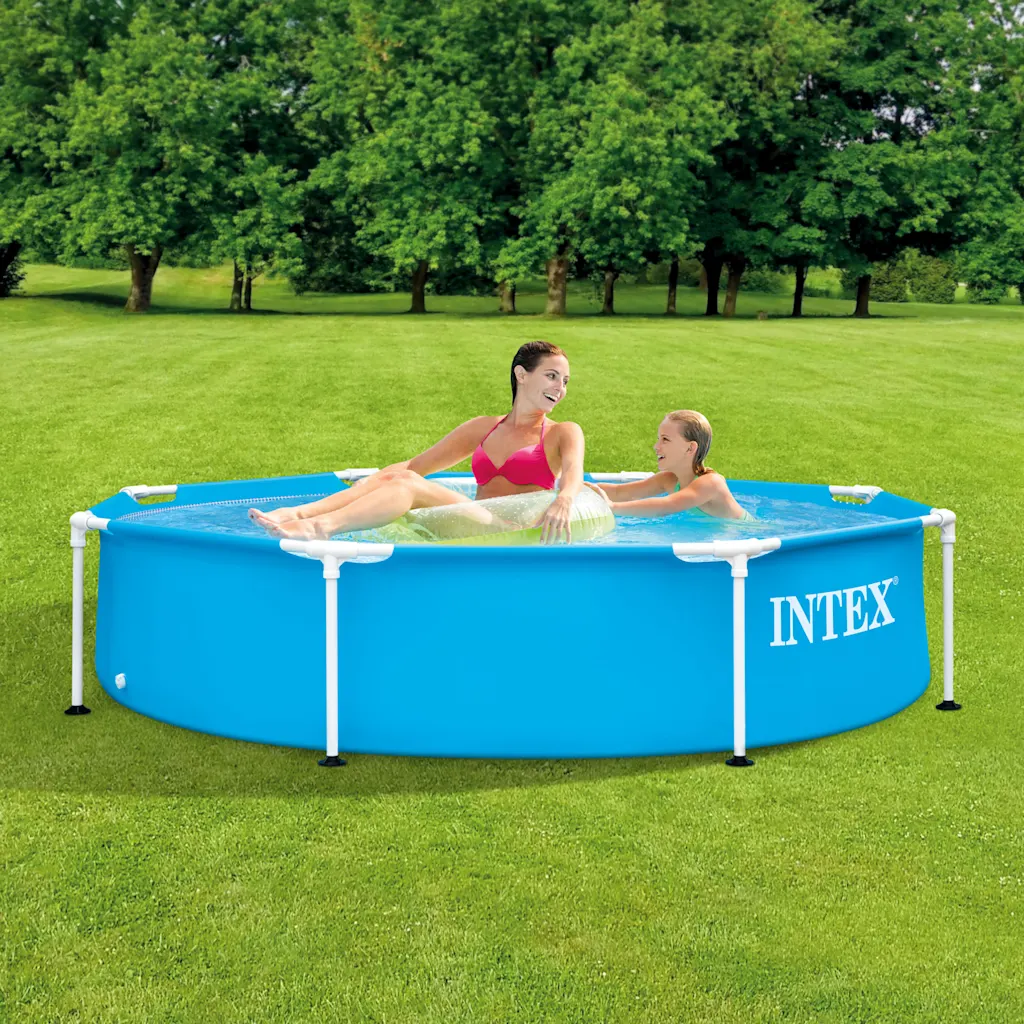 Intex 1.67 ft. H x 8 ft. W Metal Frame Set Pool