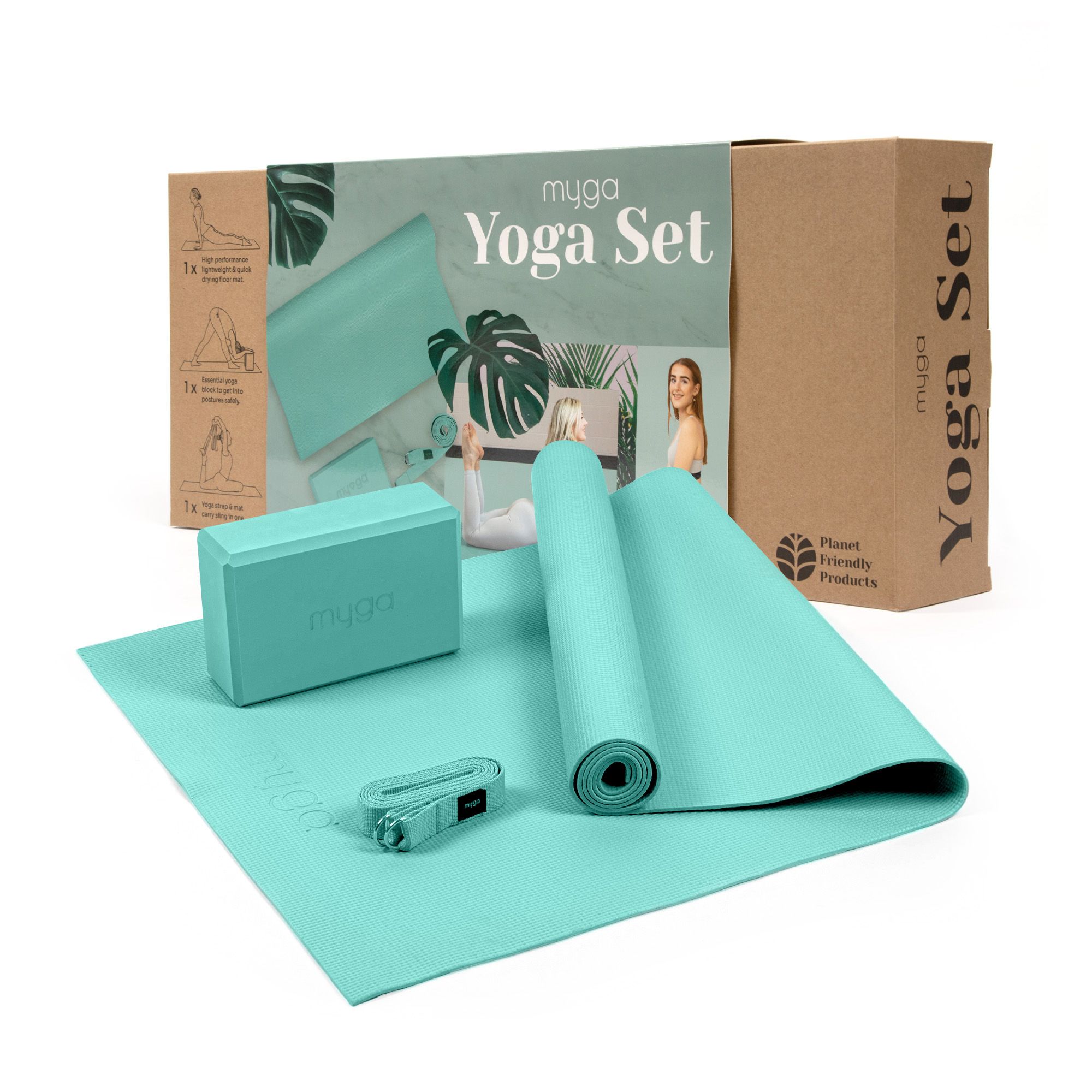 Robert Dyas Myga yoga starter kit-Multi Multi