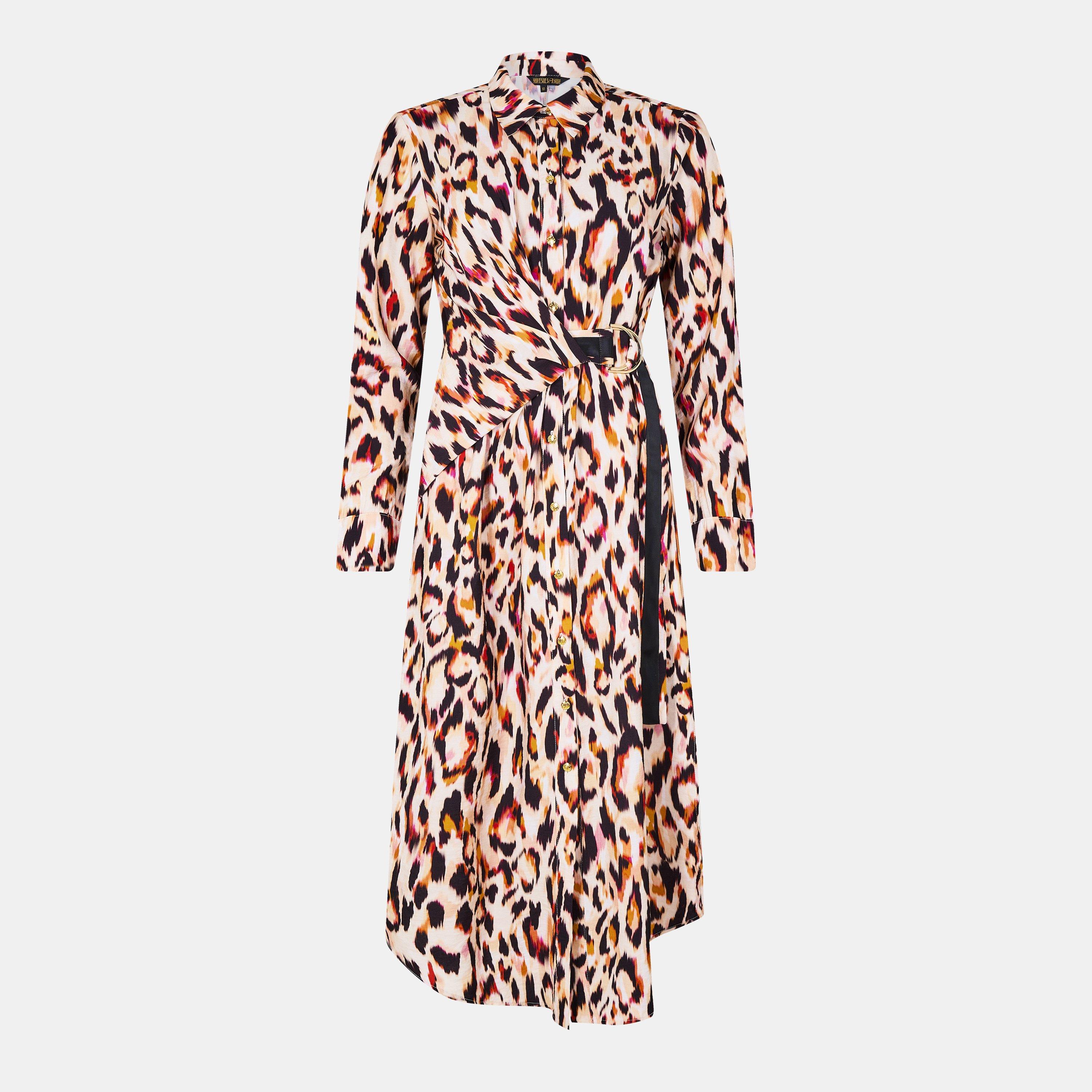 Biba Tie Shirt Dress - Multi