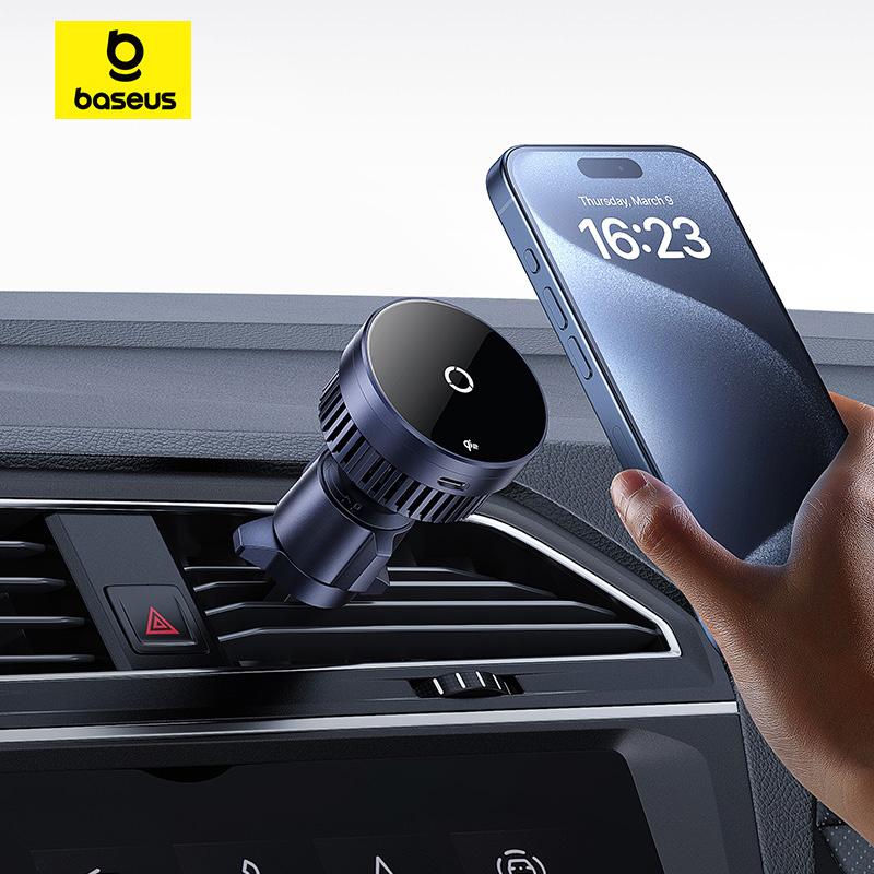 Baseus MagPro Series Magnetic Wireless 15W Qi2.0 Upgraded Fast Charging Holder Wireless Charging Car Mount Air Vent Version