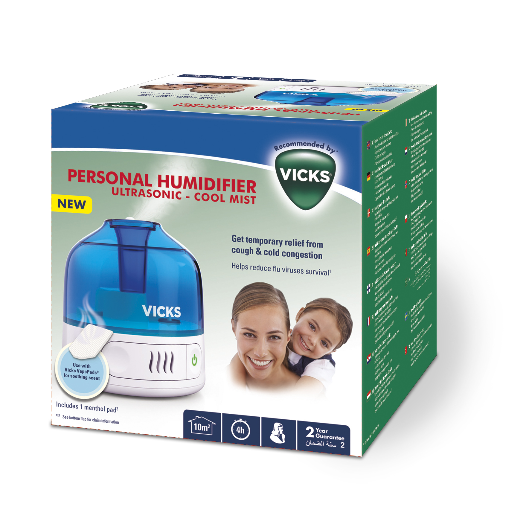Vicks Personal CoolMist Ultrasonic Humidifier VUL505E4