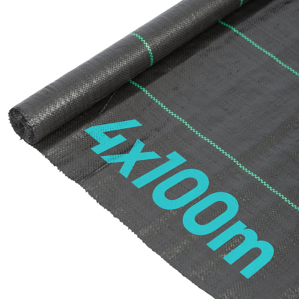 110gsm Weed Control Membrane - 4m x 100m - Black