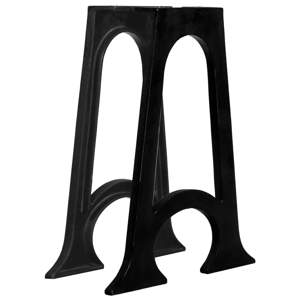 VidaXL Dining Table Legs 2 pcs with Arched Base A-Frame Cast Iron