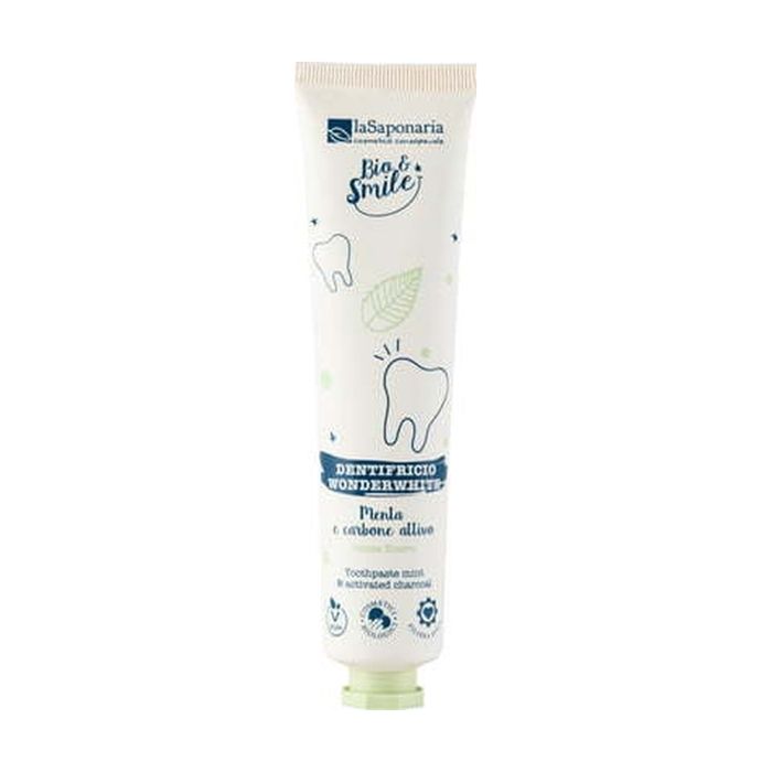 TECHSALES LA SAPONARIA - Dentifrice blanchissant à la menthe et au charbon WonderWhite 75 ml de crème