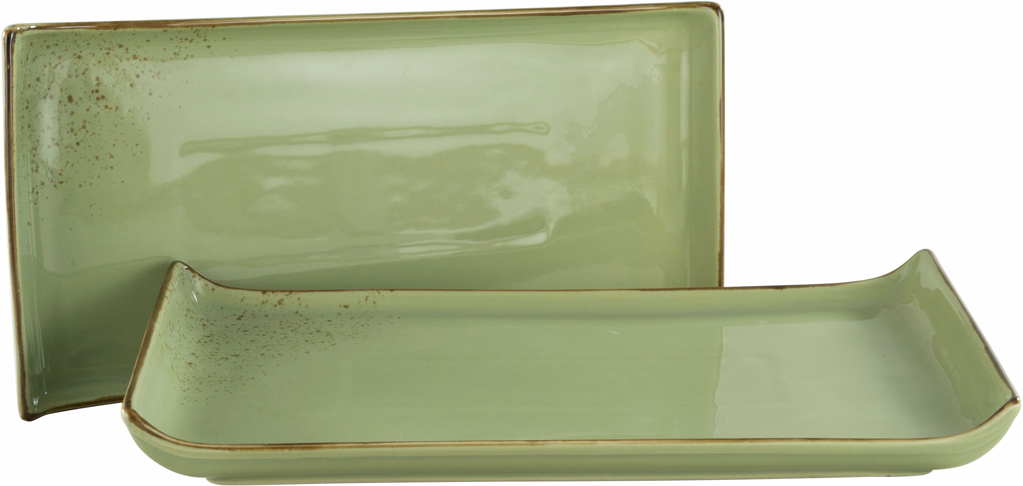 Creatable Divided Serving Dish green