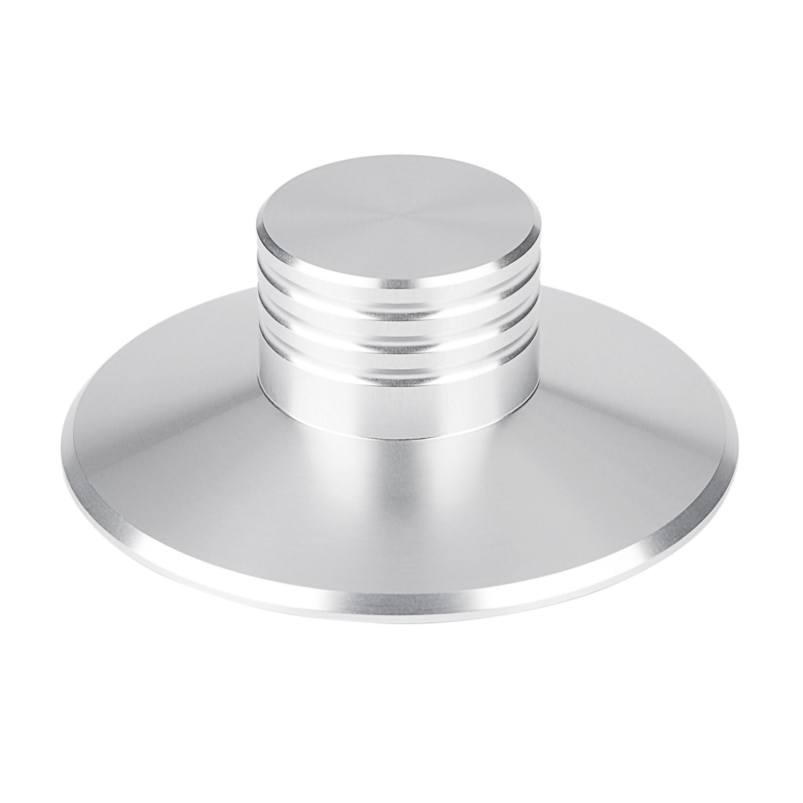 HONOR ELECTRONICS NEW Black Record Weight Clamp LP Vinyl Turntables Metal Disc Stabilizer Silver silver