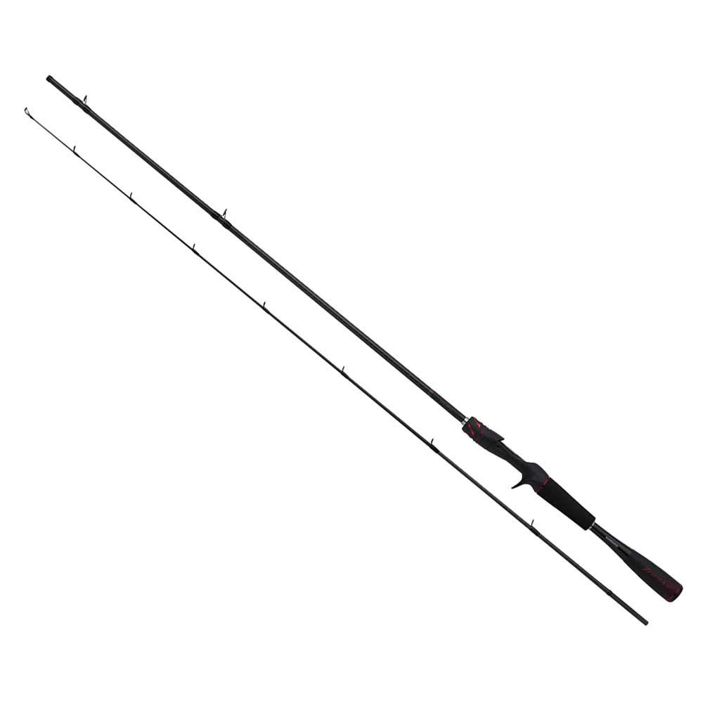 JP Create Mege SHIMANO Bass Rod 20 Zodias Versatile Bait 2 Piece Versatile Balances operability and long casting ability From hard plug to worming 1610M-2 black