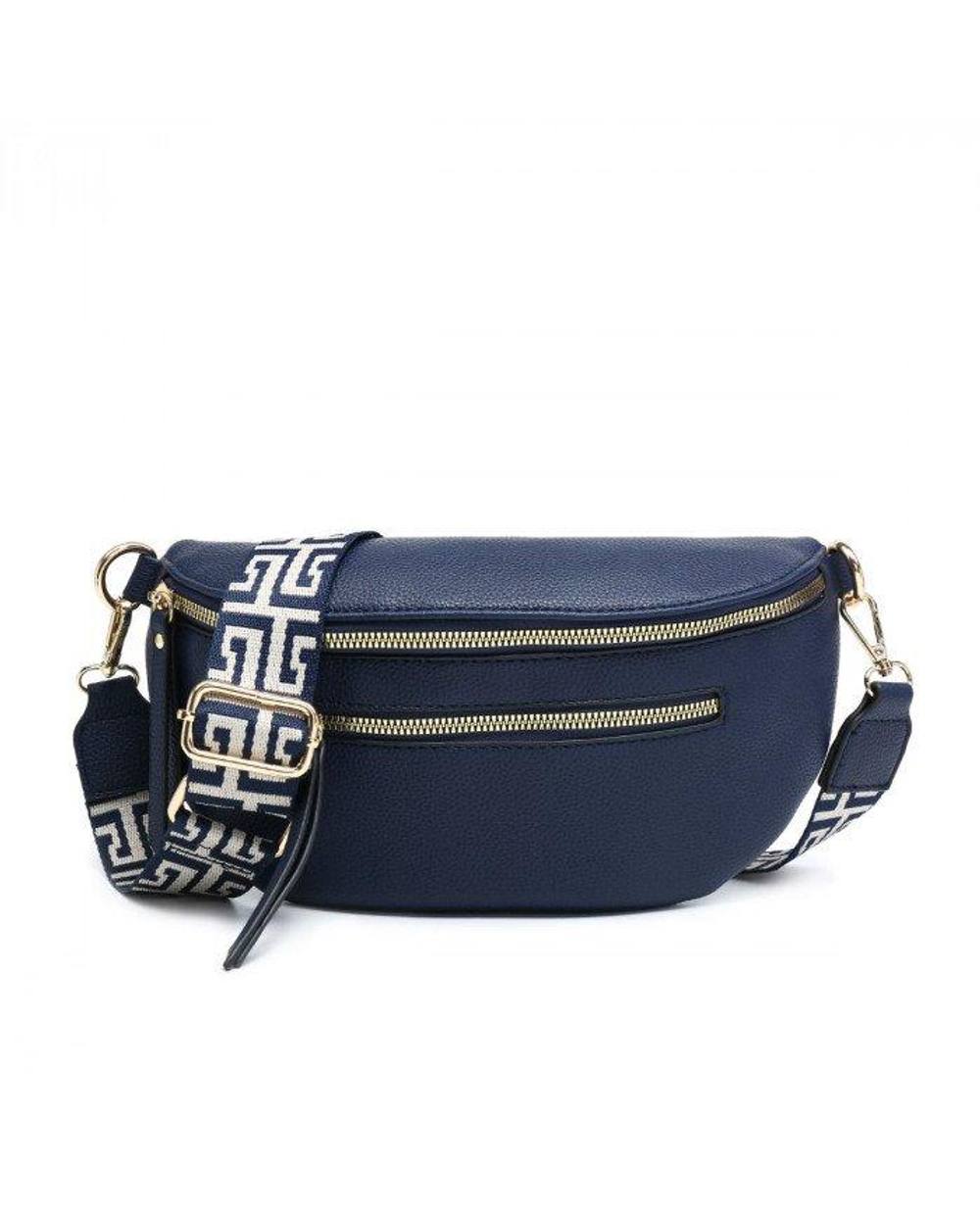 JFY Canvas Strap Bum Bag with Tassels