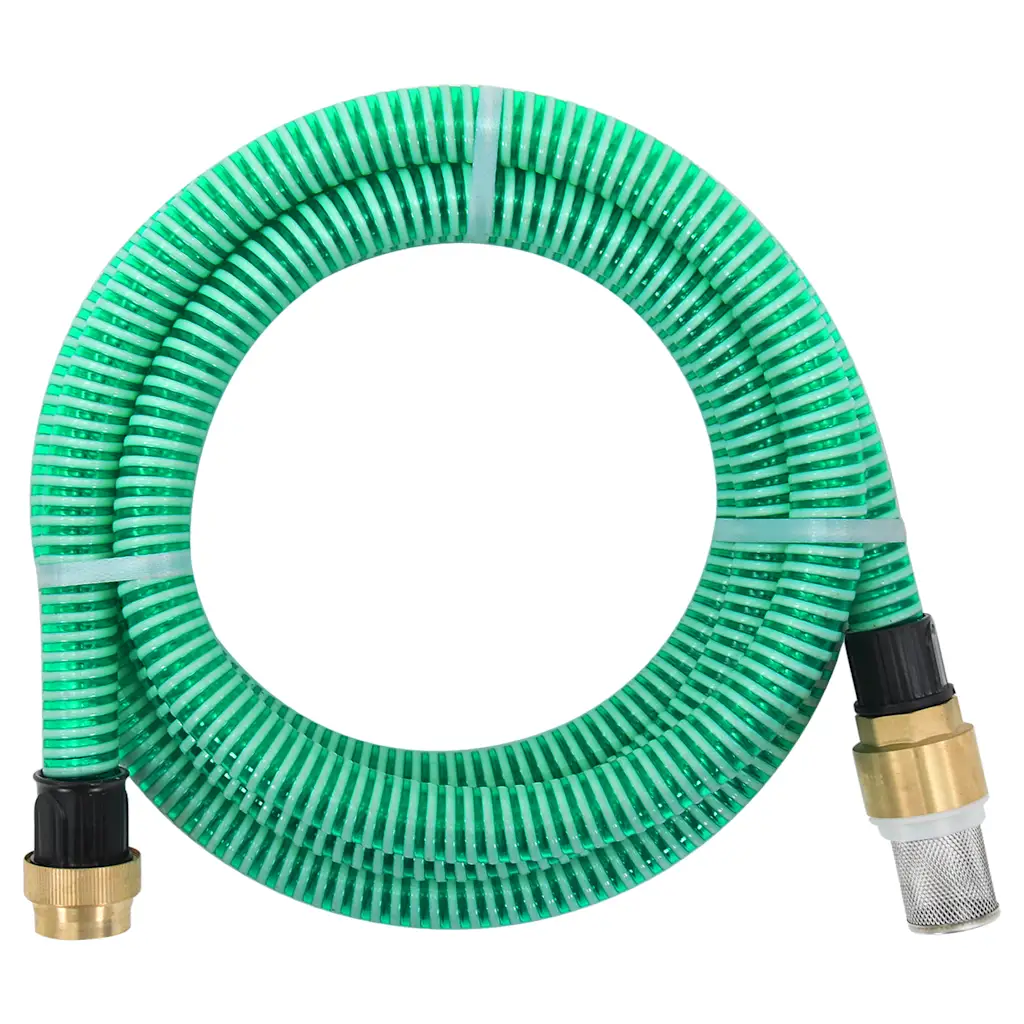 VidaXL Suction Hose with Brass Connectors 10 m 25 mm Green