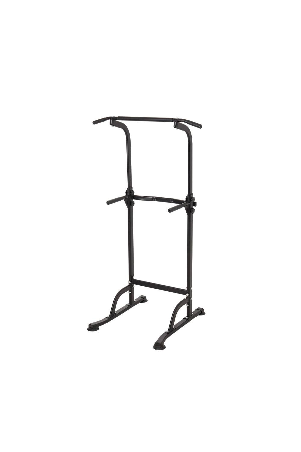 Living And Home Adjustable Multi-Functional Power Tower Dip Station Pull Up Bar