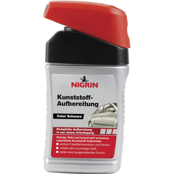Nigrin 72939 Plastic Care 300ml: Deep-Clean, Semi-Gloss, Water-Rep...