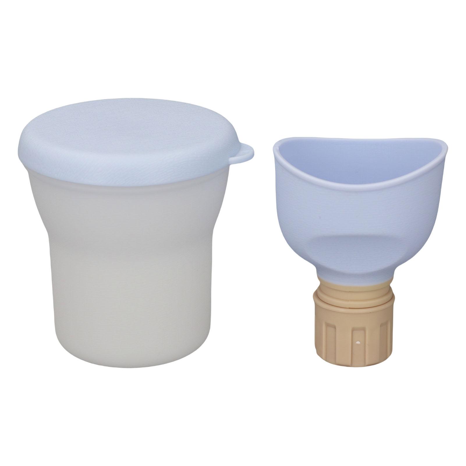 Neoglint Urinal Portable Spill Proof Reusable Emergency Urine Funnel Pee Cup for Kids Adults Car Travel Blue