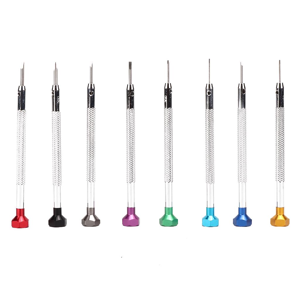 Neoglint 8pcs Watch Screwdrivers Alloy Steel Slot Watch Repairing Screwdrivers