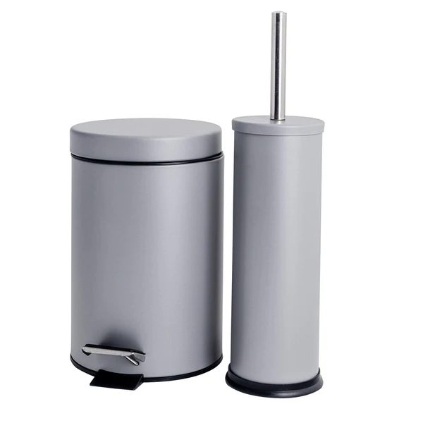 Free Standing Toilet Roll & Brush Holder 
