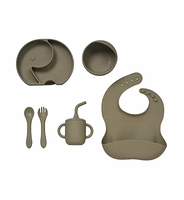 BabaBing Feeding Set - Olive