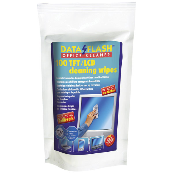 DataFlash DF1513 piece Screen Wipers 100 Moist Tissues Anti-Static...