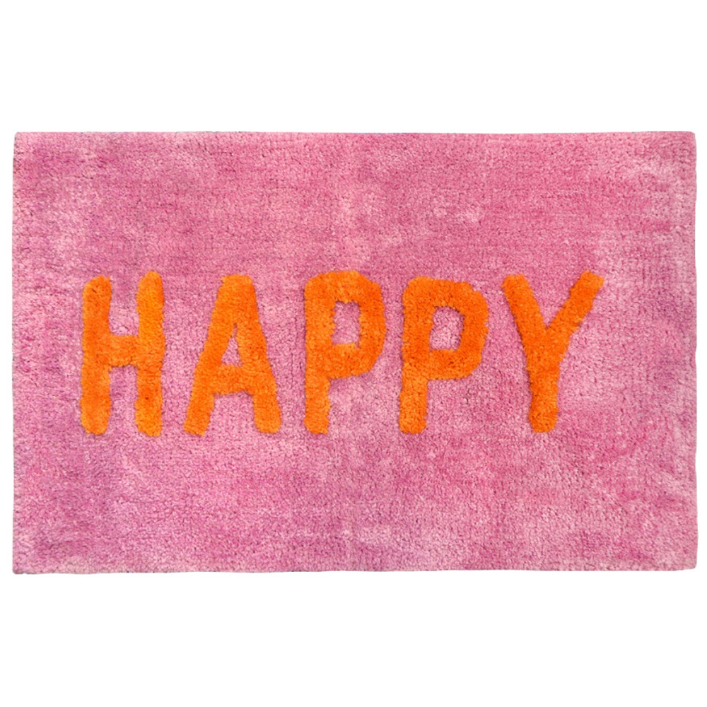 Mooky Mats Happy Slogan Bath Mat