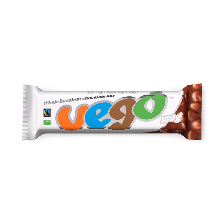 Vego Whole Hazelnut Chocolate Bar 150g