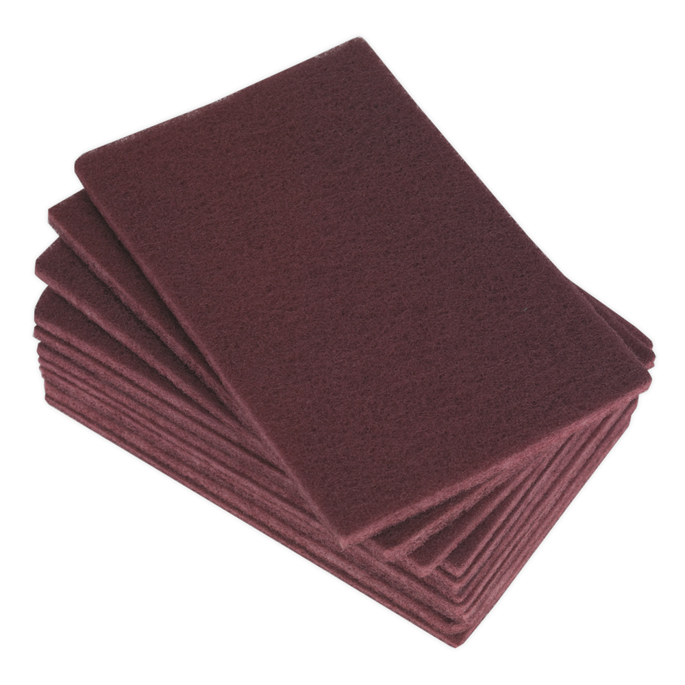 Sealey Abrasive Finishing Pad 150 X 230MM Medium Pack of 10