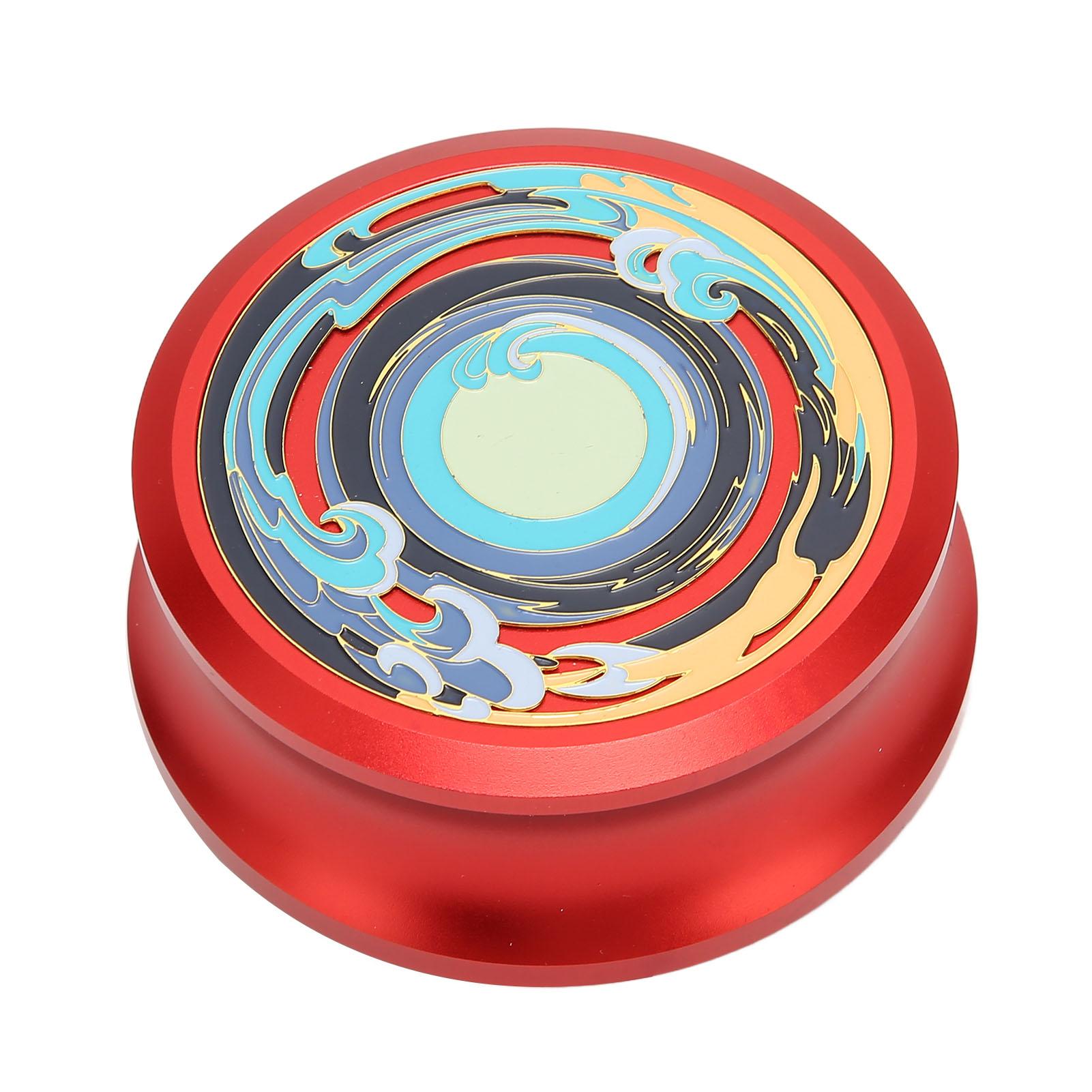 HONOR ELECTRONICS LP Vinyl Turntables Disc Stabilizer Professional Record Weight Clamp with Silicone Bottom Pad for red