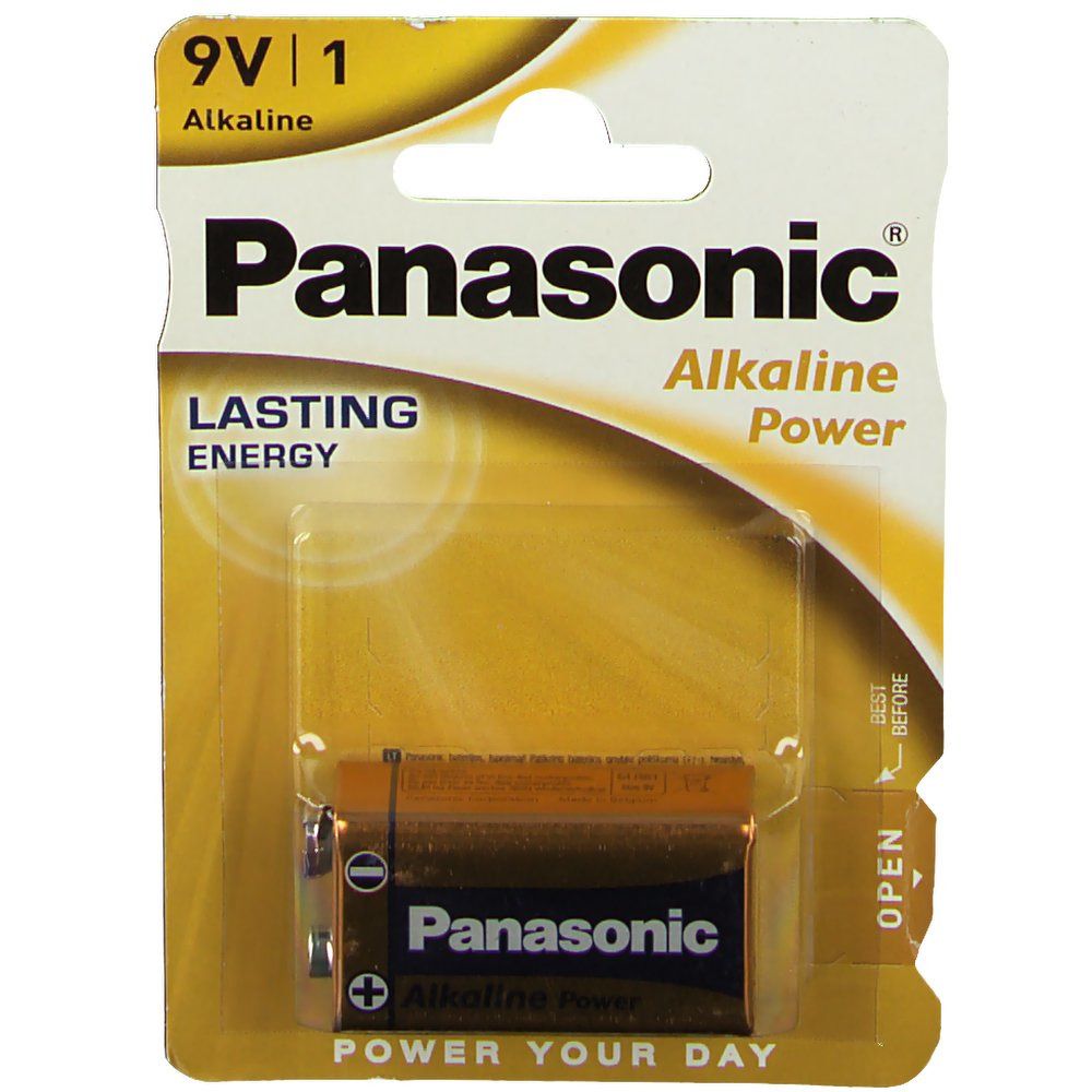 Panasonic 1 Panasonic Alkaline Power 9V block