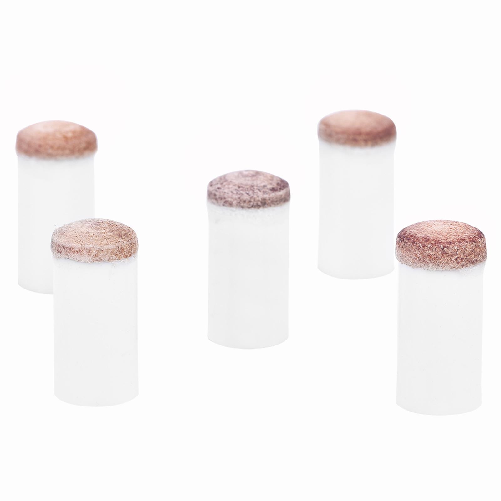 Lixada 10pcs Billiards Snooker Pool Cue Pole Tip Replacement Parts Tackle Accessory (13mm)