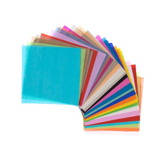 Hobbycraft Assorted Tissue Paper Squares 100 Pack