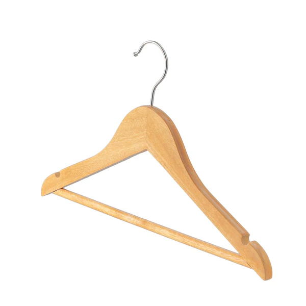 Harbour Housewares Wooden Children's Hanger - Brown