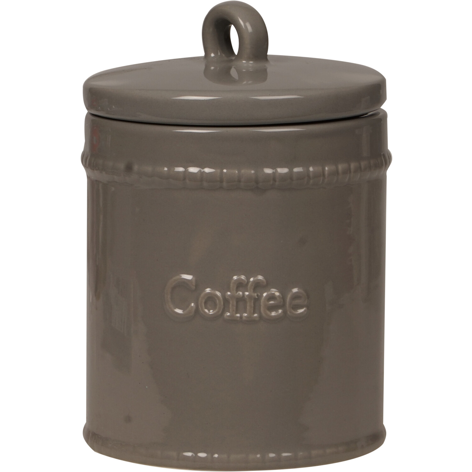 Tankard Kitchen Canister - Grey / Coffee