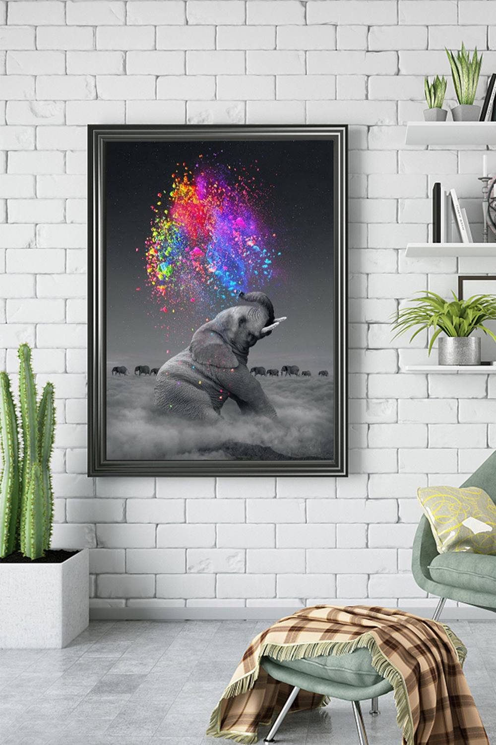 Living And Home Diamond Painting Livingroom Cross Stitch Small Elephant Brick Stick Diamond Painting