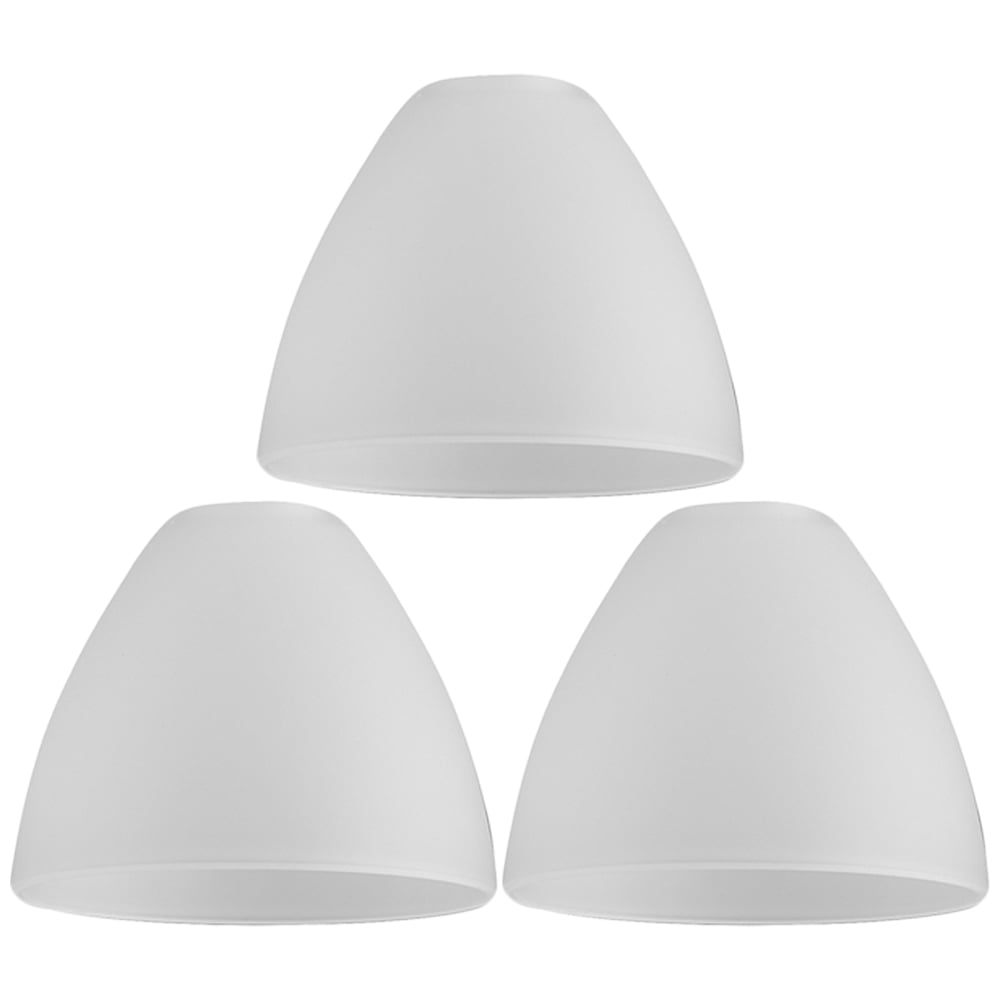 Value Lights Pack of 3 bowl shaped frosted glass ceiling shades