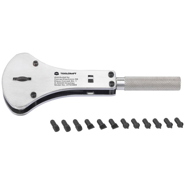 TOOLCRAFT TO-5522631 Watch Case Opener Ideal for Screw-On Waterpro...