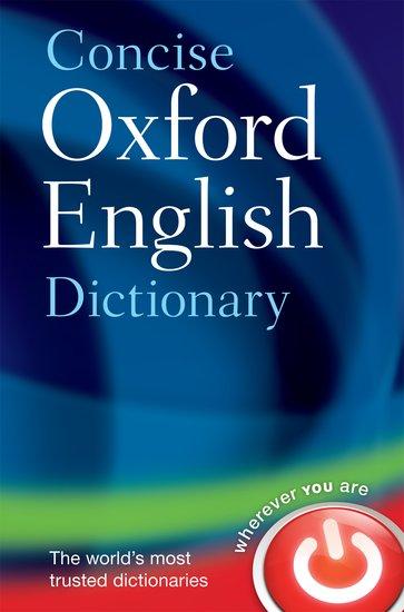 Oxford University Press Concise Oxford English Dictionary  Hardback  Oxford Languages