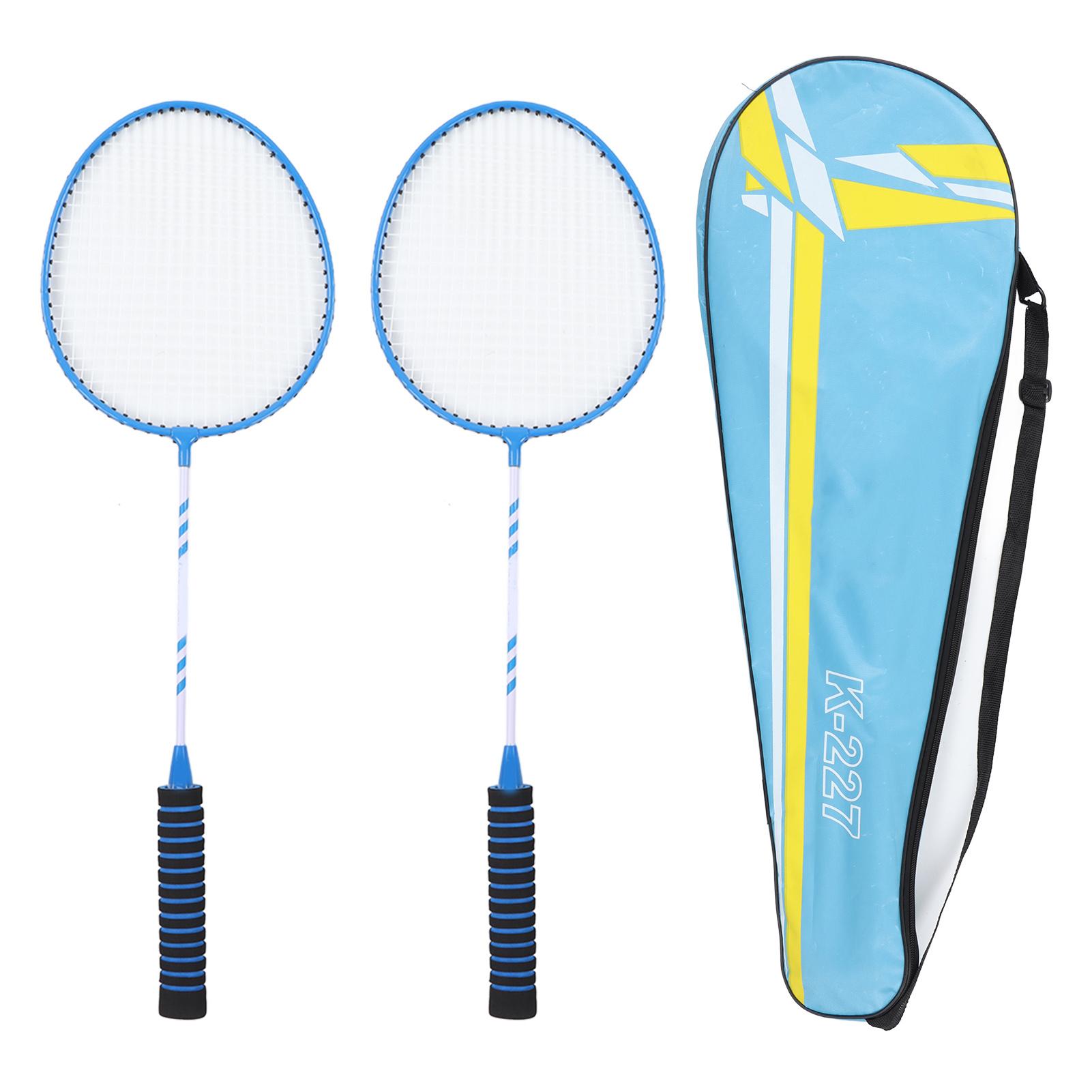 Vestidos Badminton Racket Set Split Ferroalloy and Nylon Badminton Racquets for Adult Sports Blue
