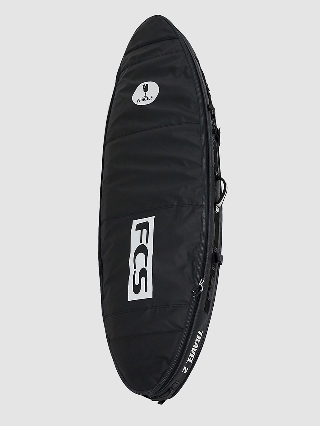 FCS Fins FCS Travel 2 All Purpose Board Cover - Black/Grey