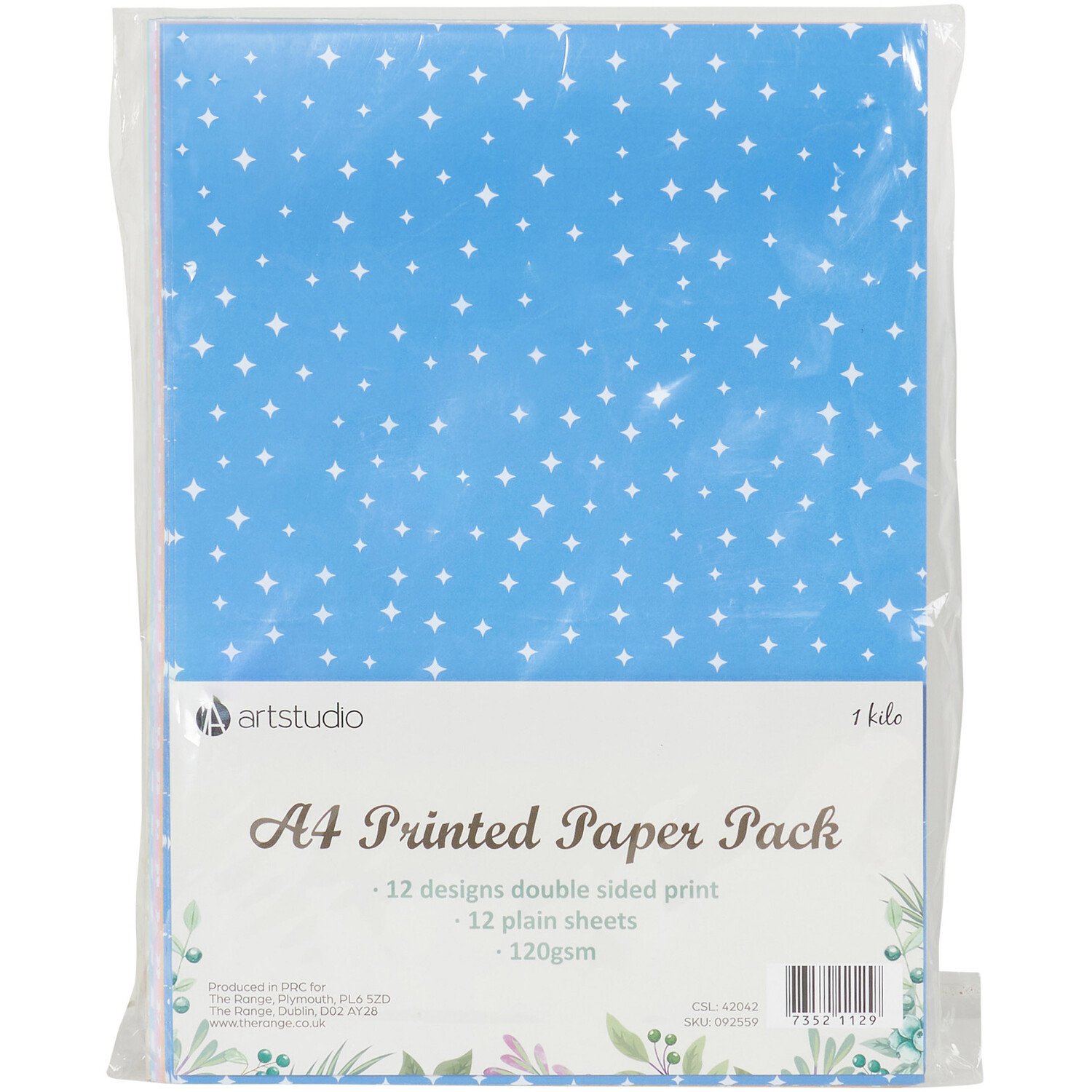 Art Studio A4 Printed Paper Pack