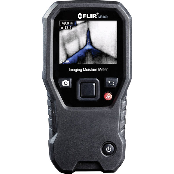 FLIR MR160 Moisture Meter, 100 % RH Max, ±5 % Accuracy, Digital Display, Battery-Powered