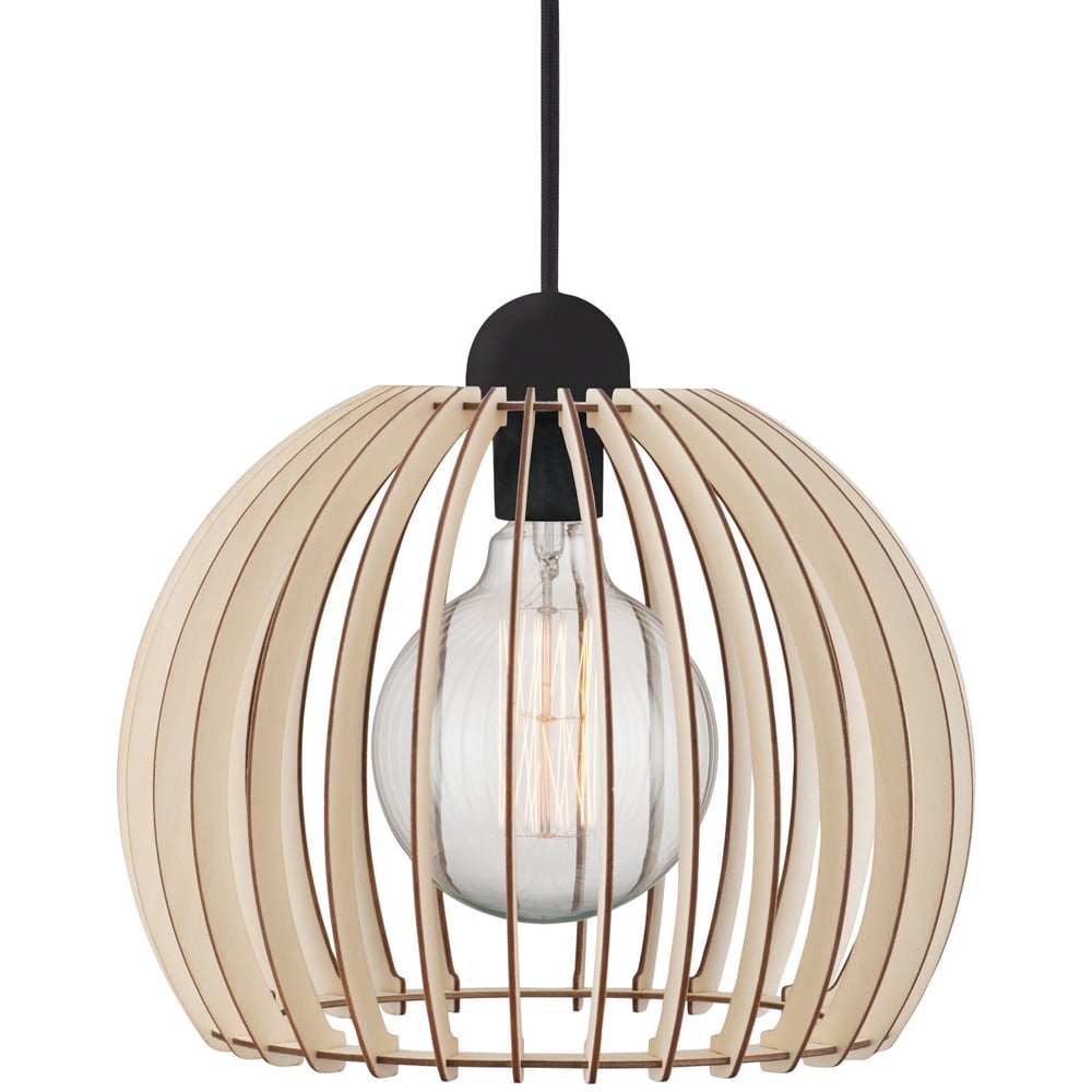 Luminaire Center Chino 30cm Bowl Pendant Shade brown