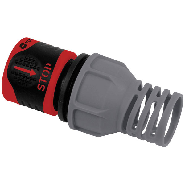 TOOLCRAFT 1561115 Plastic Hose Connector 19mm Water Stop Comfortab...