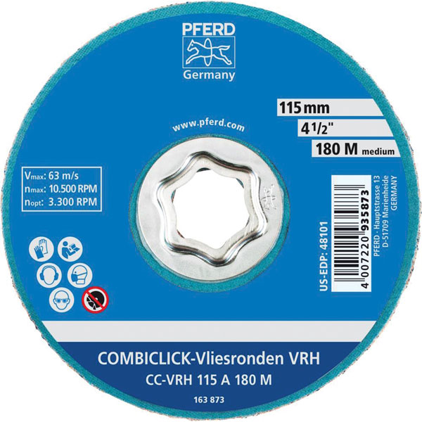 Pferd Pferd Combiclick Fibre Disc Diameter 125mm Victograin 36 Maximum Per- you get 25