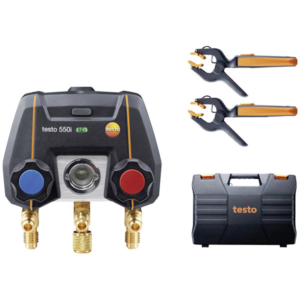 Testo 0564 5501 550s digital manifold, Bluetooth, 2-way valve, Tem...