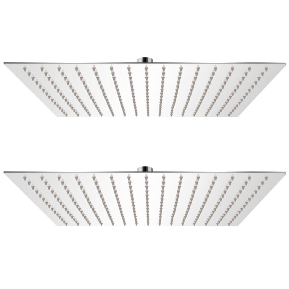 VidaXL Rain Shower Head 2 pcs Stainless Steel 40x40 cm