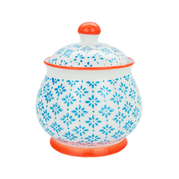 Hand-Printed Sugar Bowl 10cm