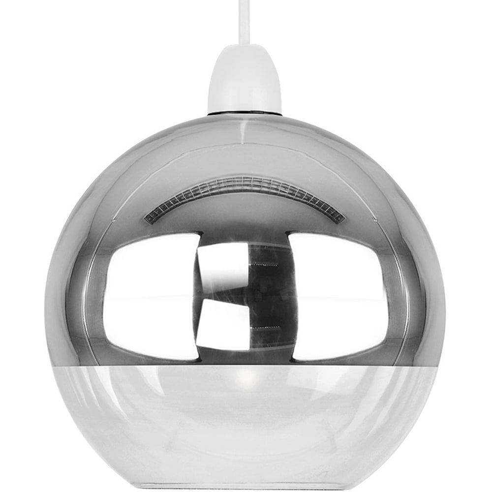 Value Lights Daelim Glass Shade in Chrome