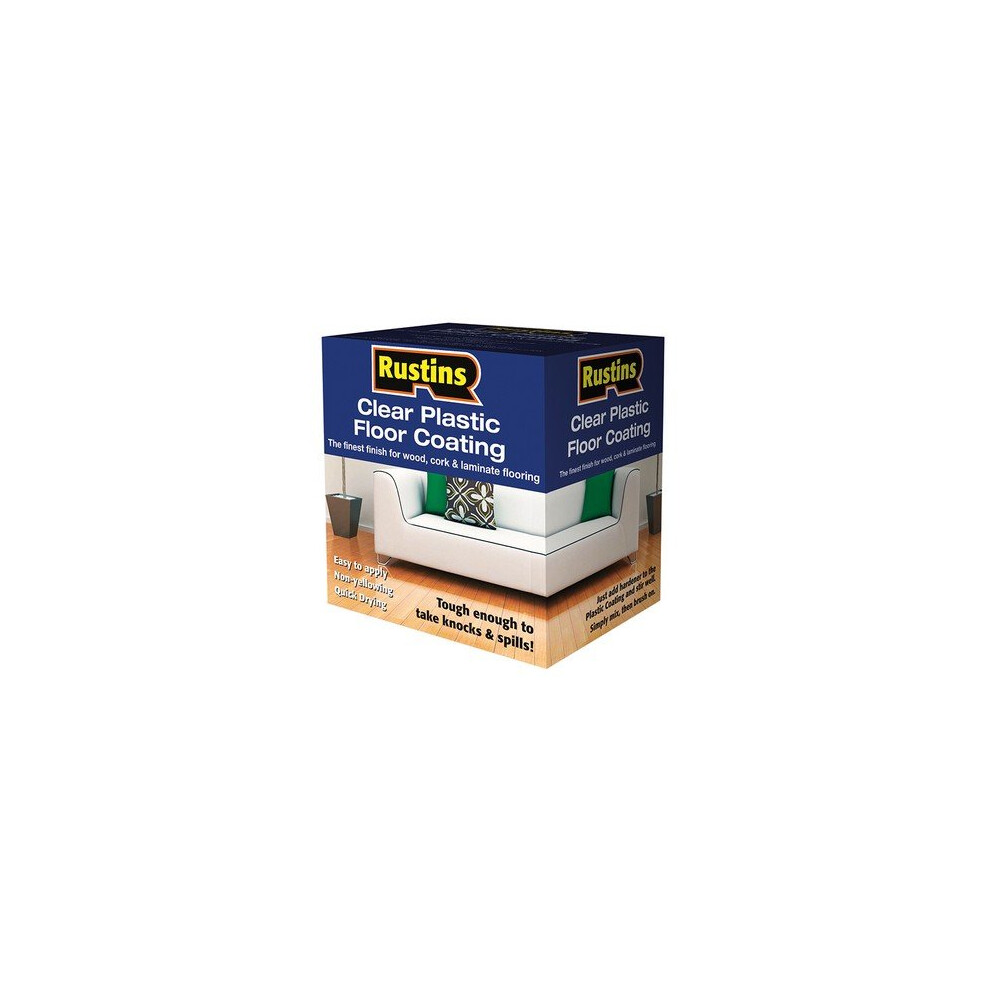 Rustins RUSPFCFK4L Clear Plastic Floor Coating Kit Gloss 4 litre