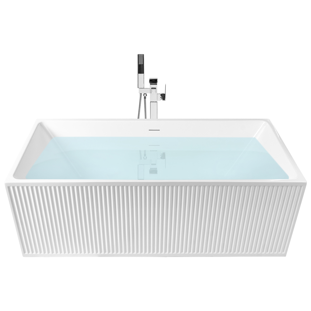 Beliani Freestanding Bathtub Serena 1700 X 800 Mm White
